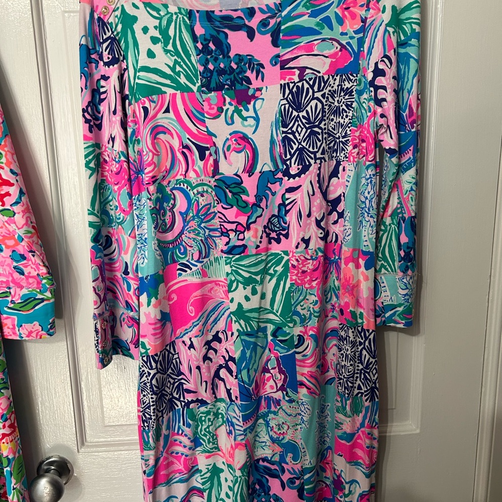 Sophie Patchwork Dress, szM, EUC